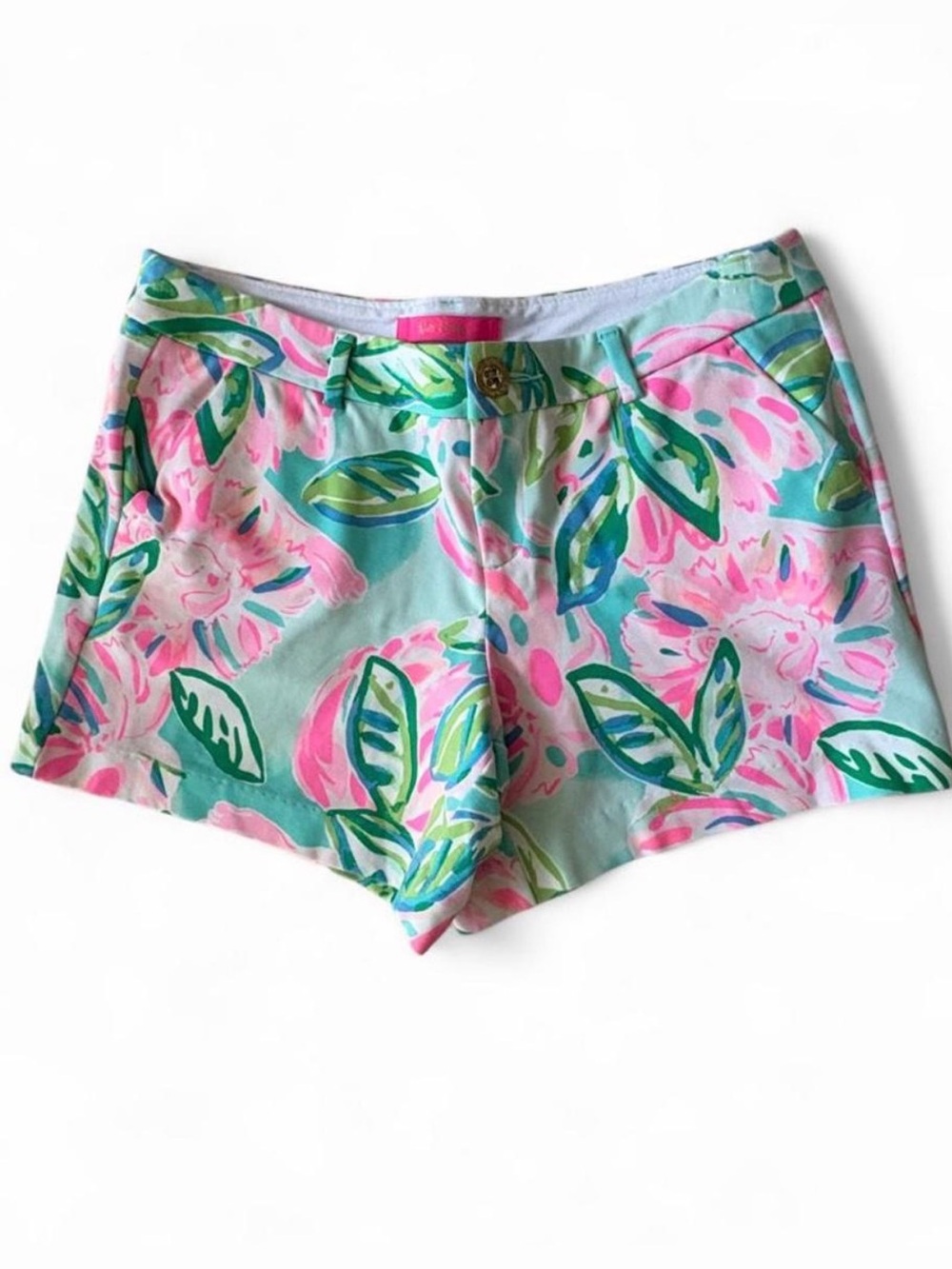 Lilly Pulitzer Callahan Knit Shorts in the popular "Totally Blossom" pattern